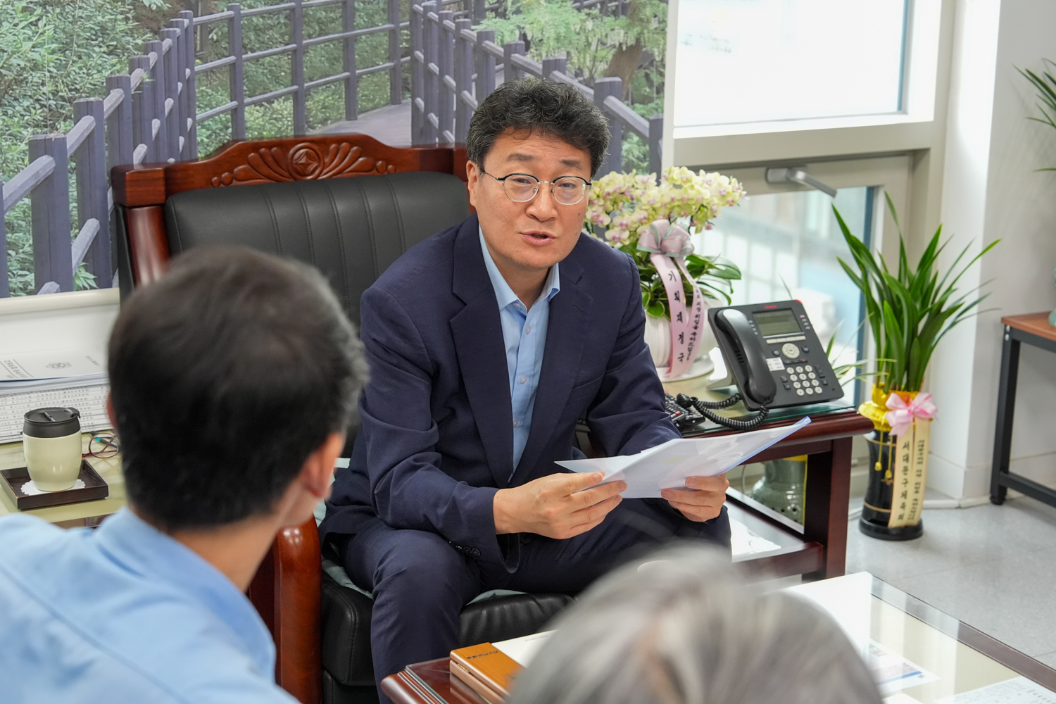 50플러스 집행부 접견 5