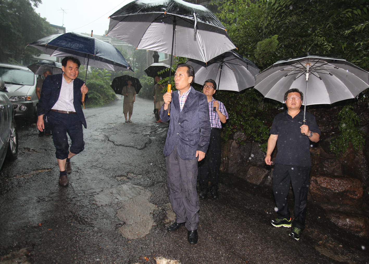 충현동 충정맨션 축대 붕괴 현장방문 1