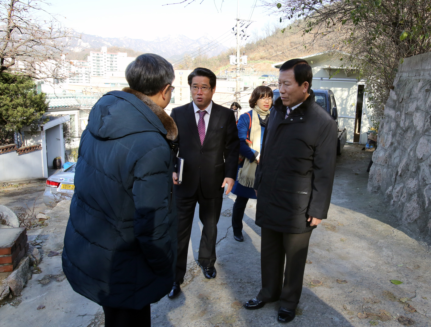 행정사무감사 개미마을 현장방문 1