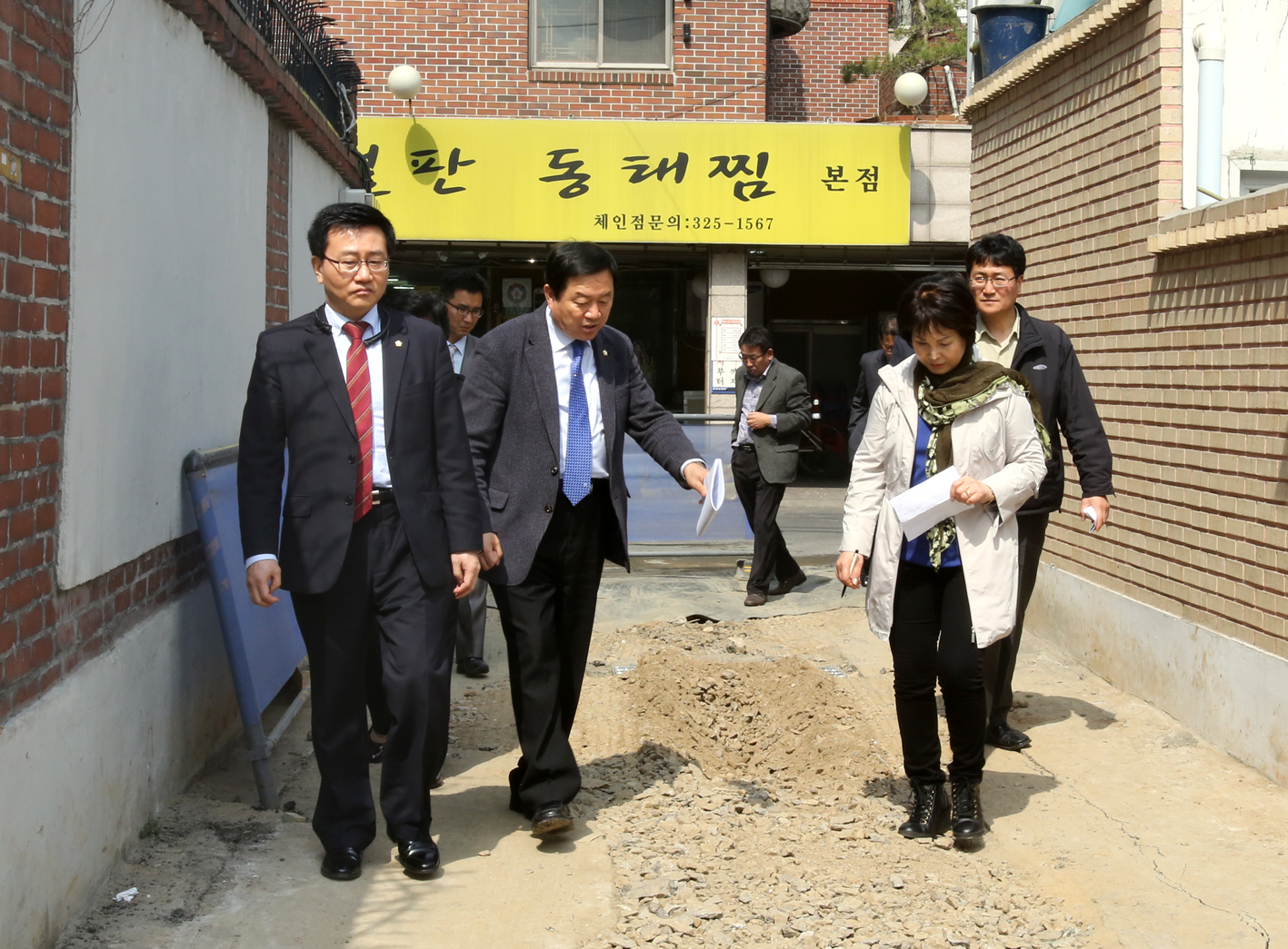 재정건설 현장방문-관내 하수 구조물 1개소 1