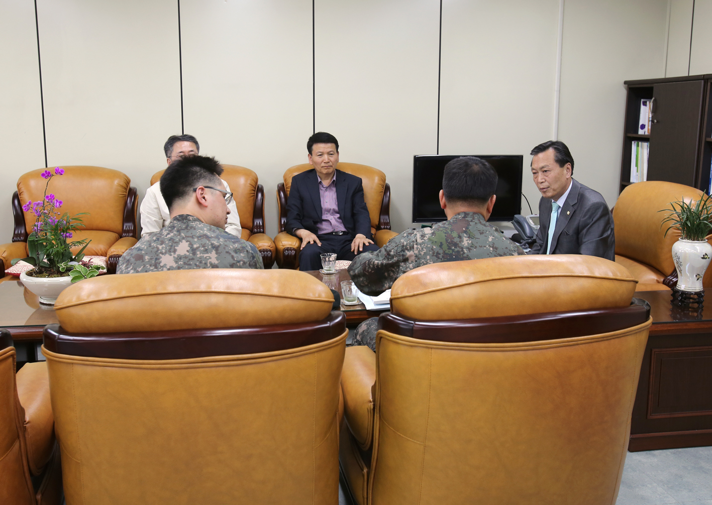 수방경비단 단장과의 간담회 1