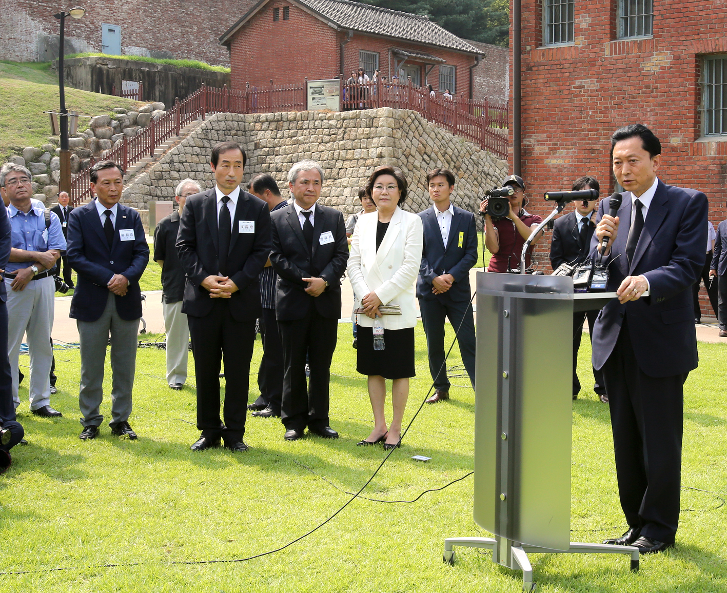 하토야마 유키오 전 일본 총리 서대문형무소 방문 1