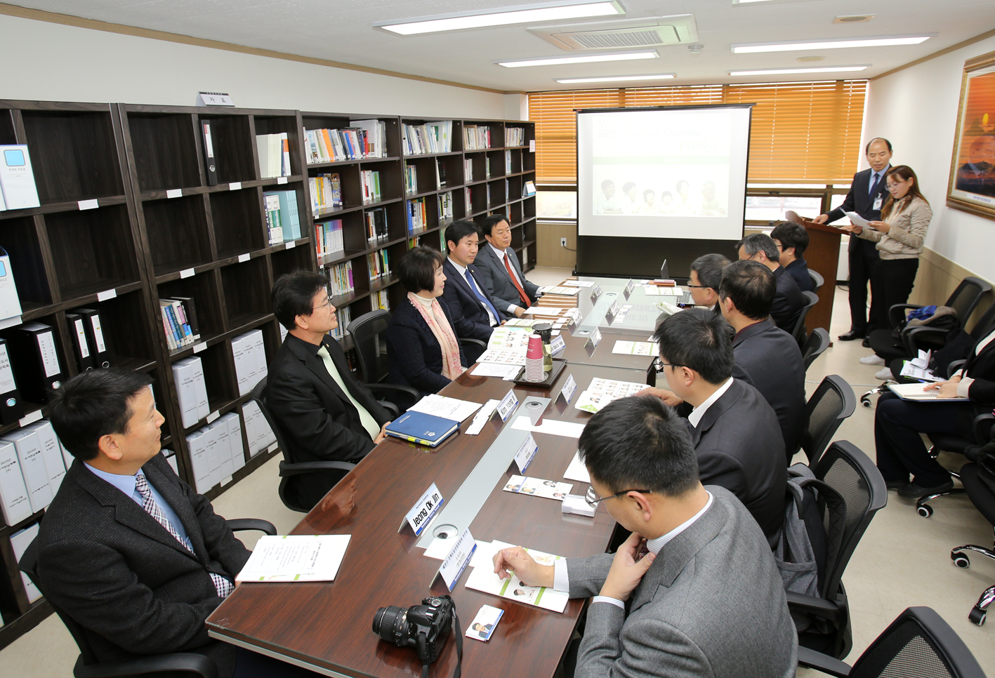 중국 해전구 공무원 의회 방문 7