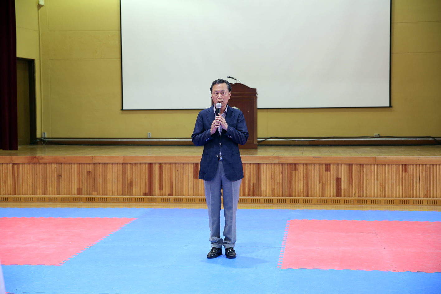 미동초등학교 국가대표 어린이 태권도 시범단 후원금 전달식 3