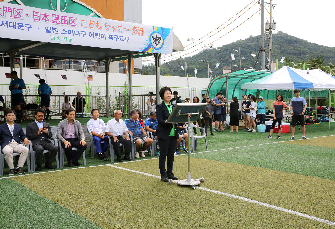 스미다구 어린이 축구단과의 친선경기 5