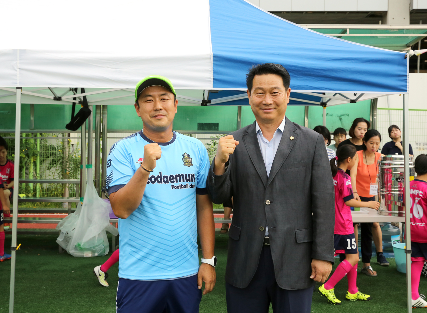 스미다구 어린이 축구단과의 친선경기 8
