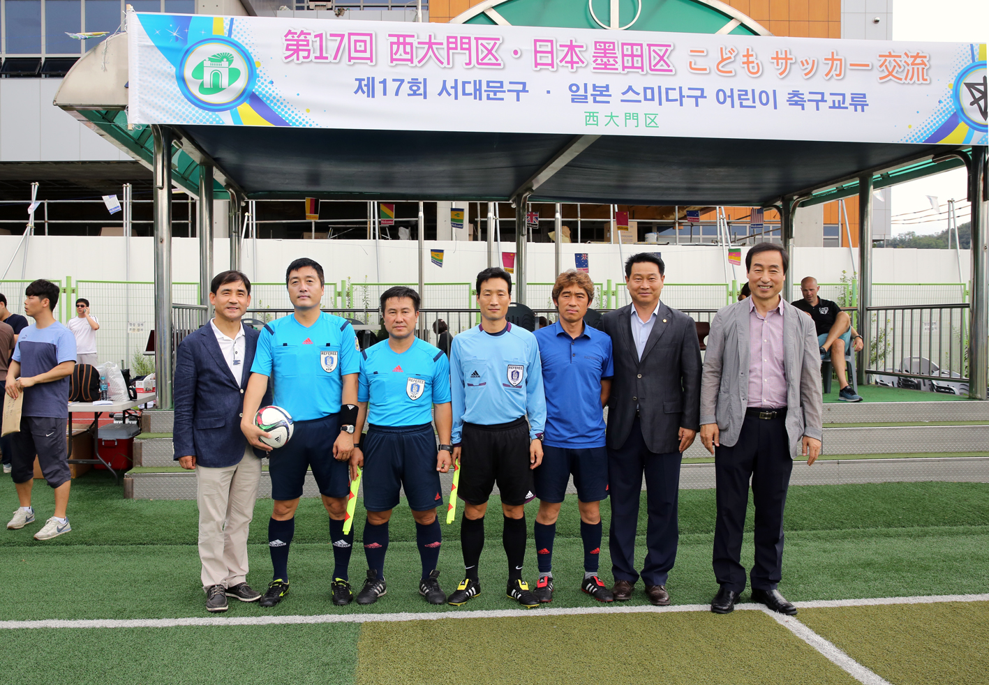 스미다구 어린이 축구단과의 친선경기 9