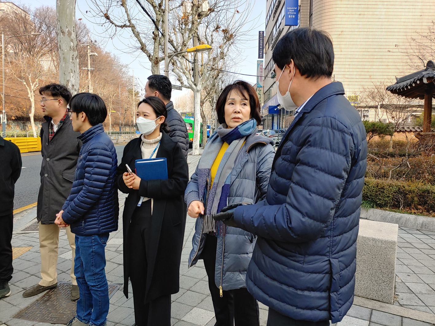 백련교앞 교통에 관한 현장방문 3