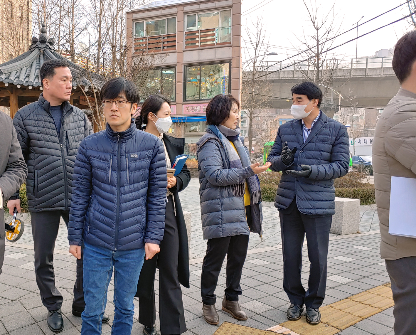 백련교앞 교통에 관한 현장방문 4
