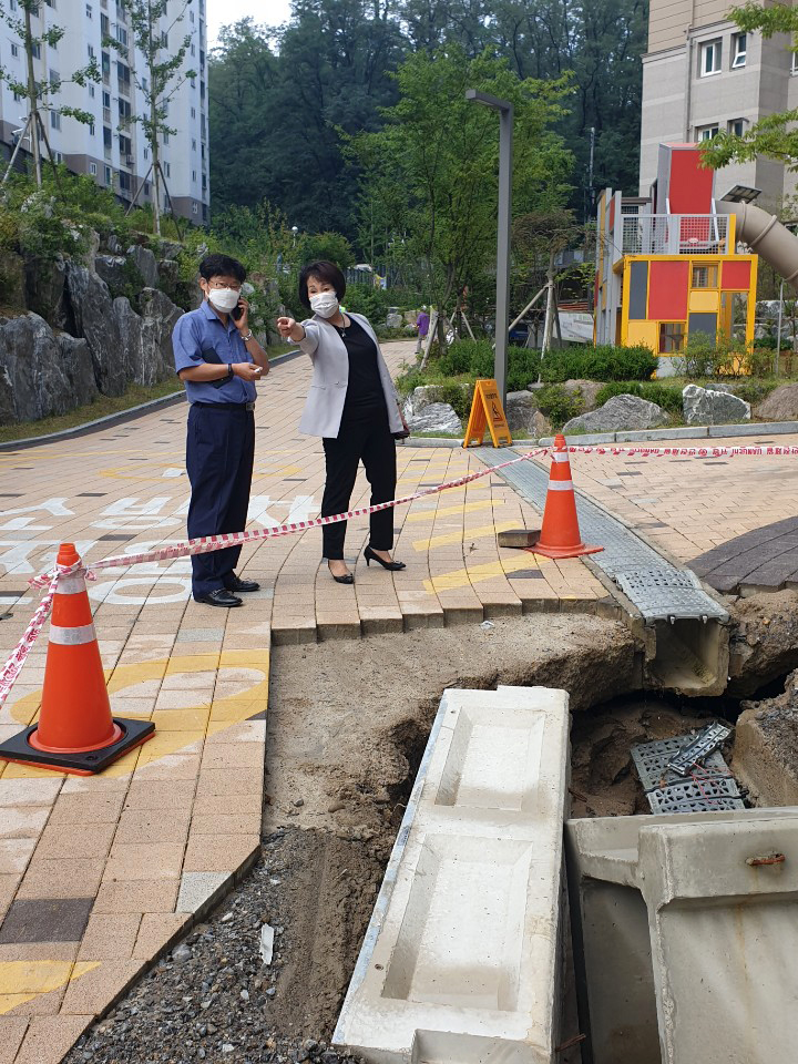 홍제센트렐 아이파크 수해현장방문(자료제공) 1