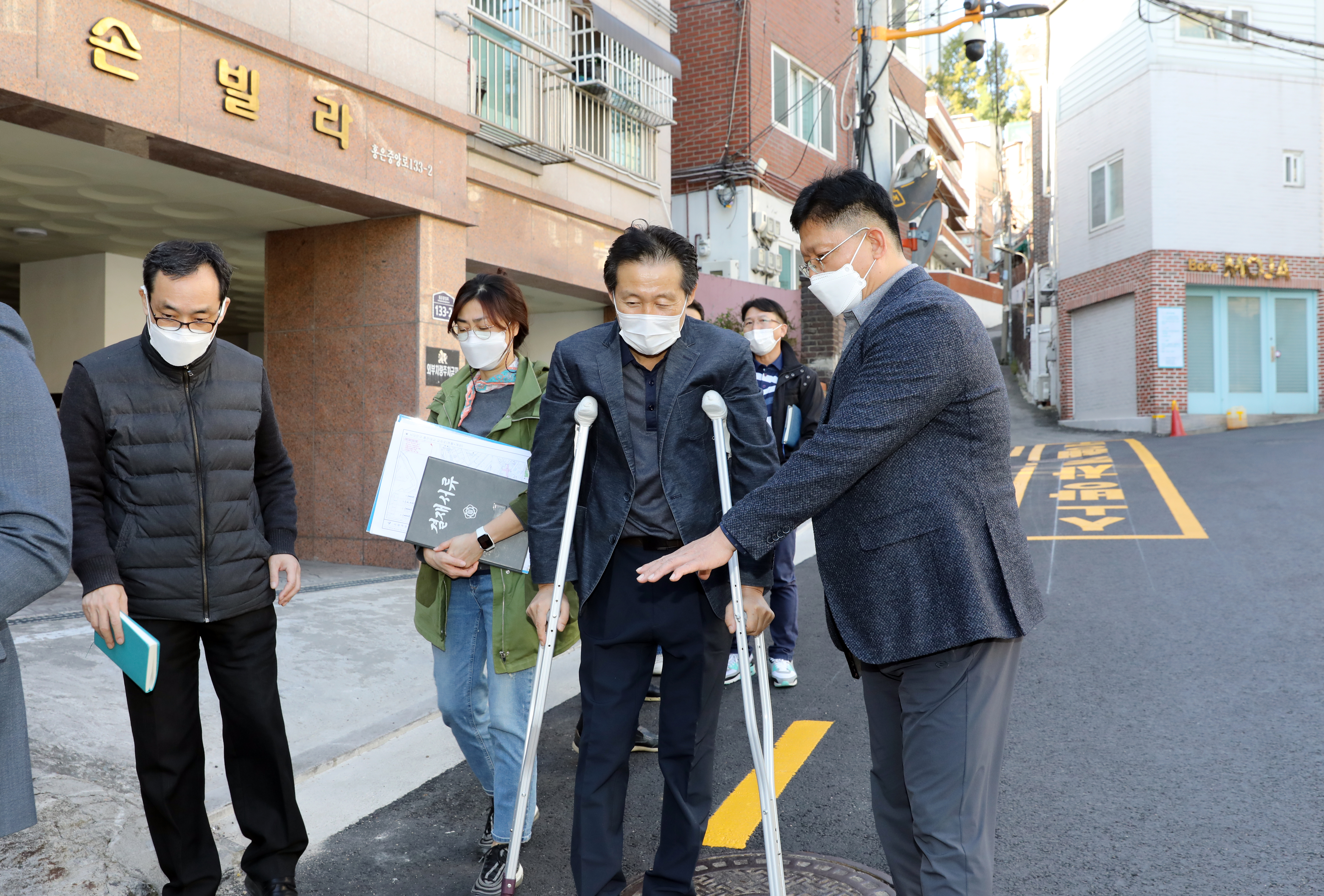 풍림아이원~ 포방터 시장 일대 보행자통로에 관한 현장방문 14