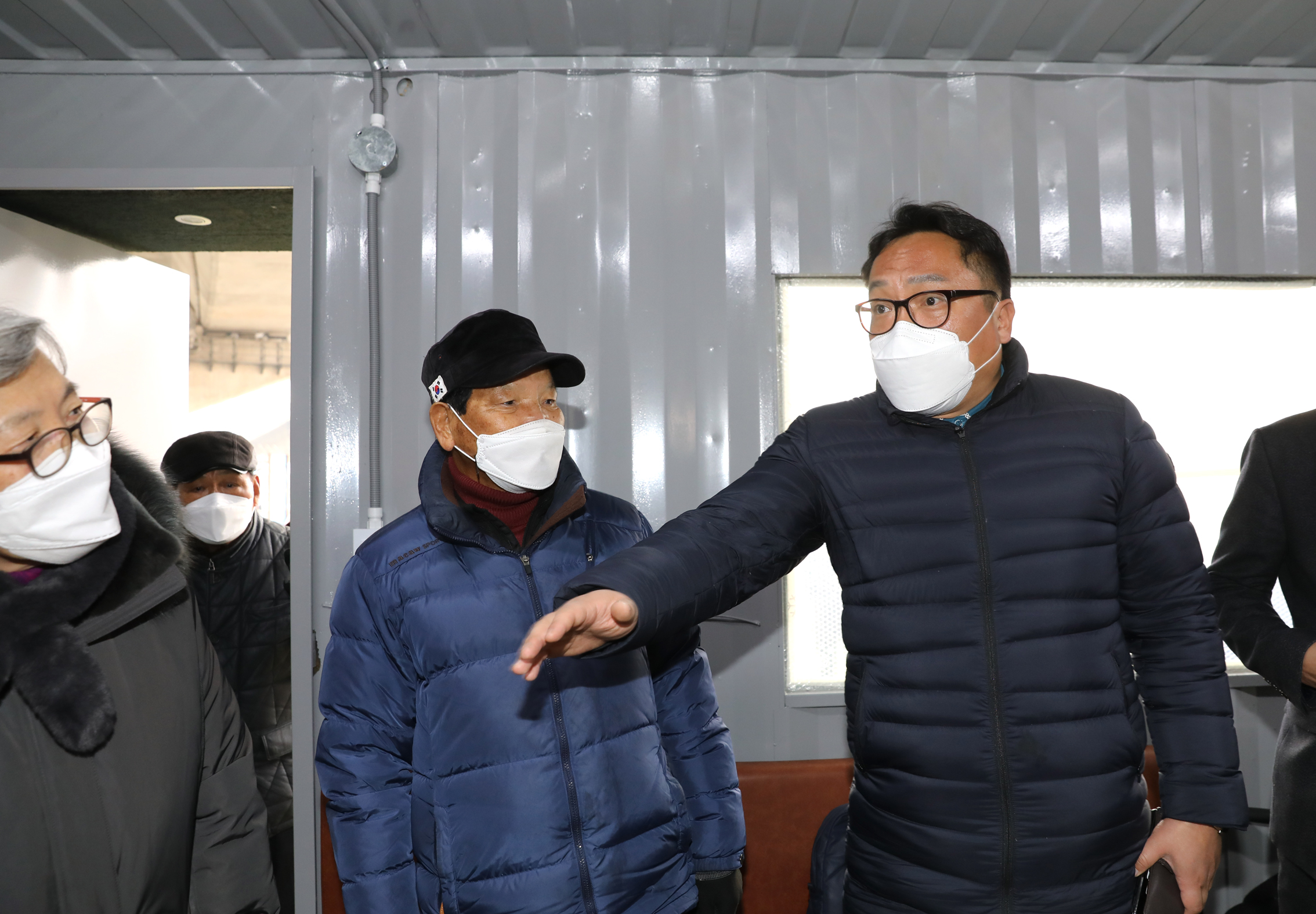 화재사고 이후 긴급 현장방문(게이트볼장) 1