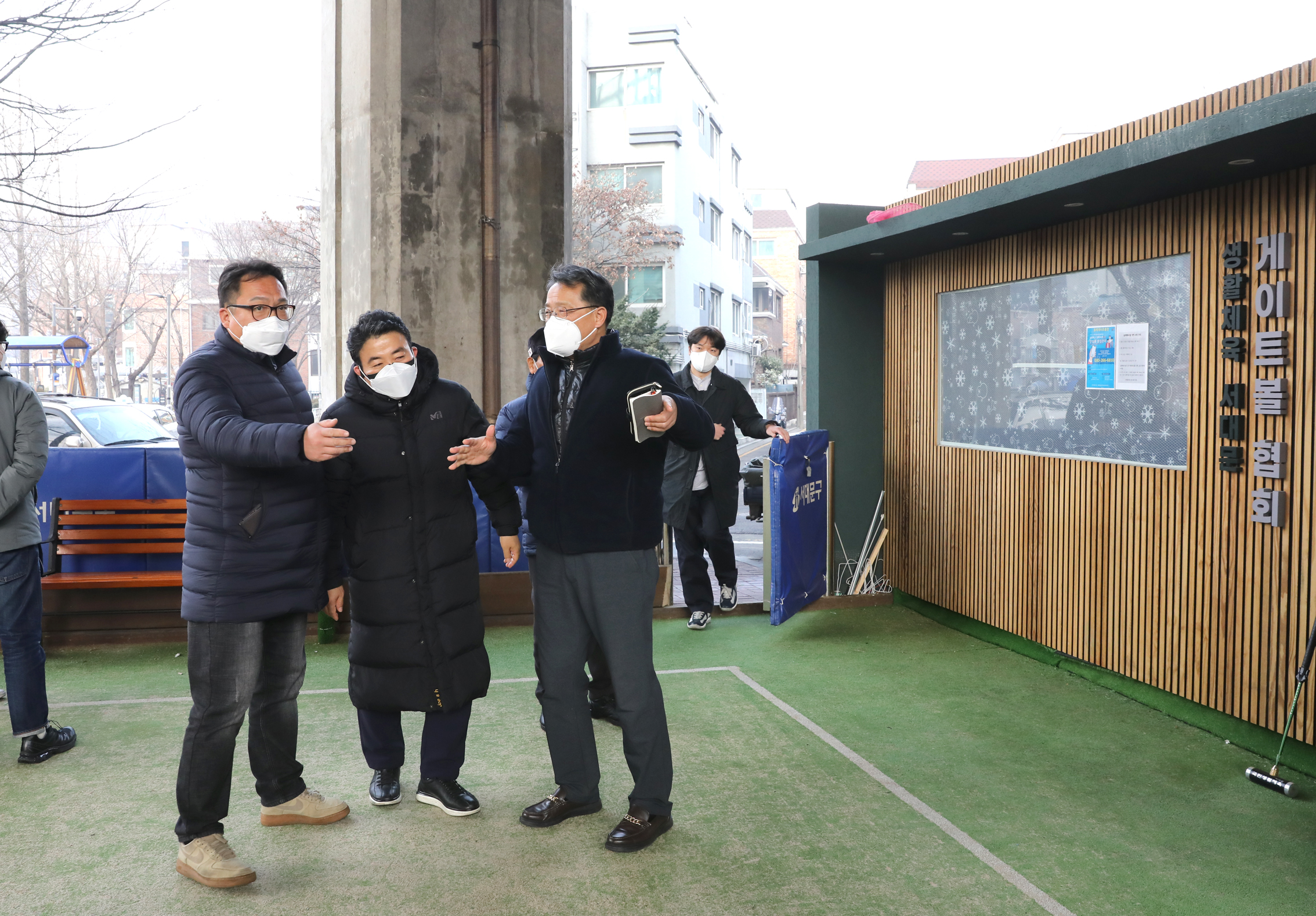 화재사고 이후 긴급 현장방문(게이트볼장) 7