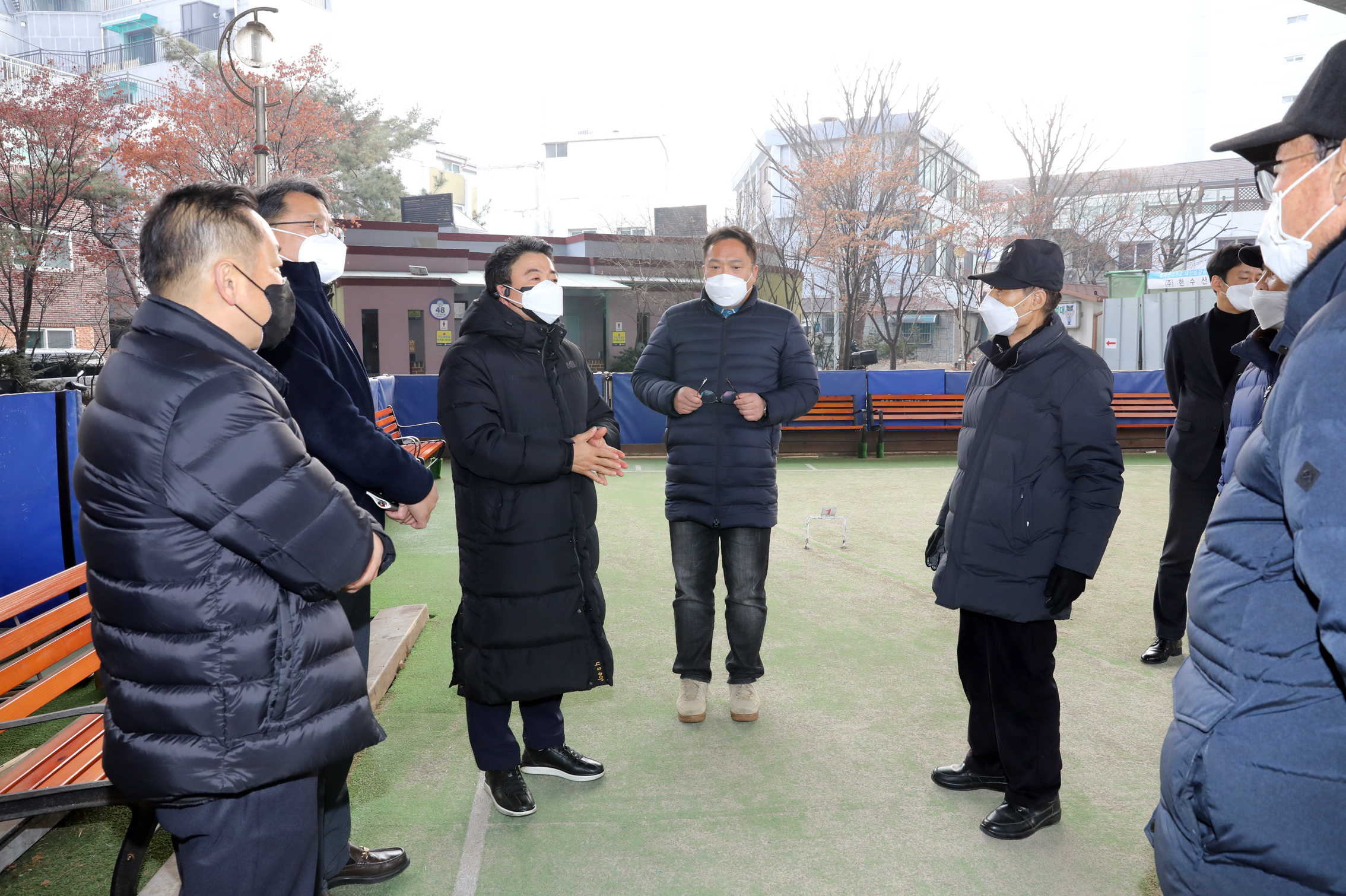 화재사고 이후 긴급 현장방문(게이트볼장) 9