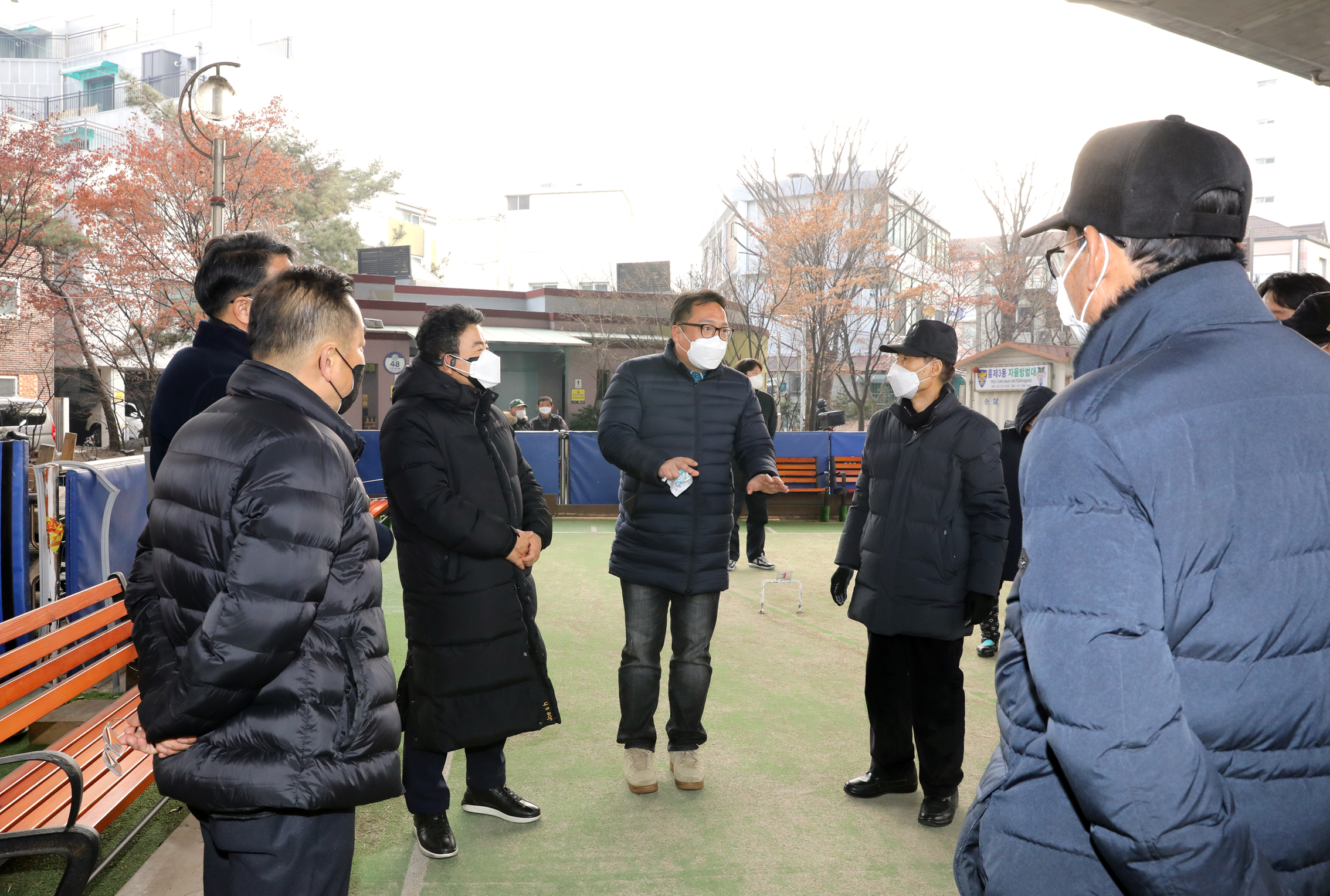 화재사고 이후 긴급 현장방문(게이트볼장) 10