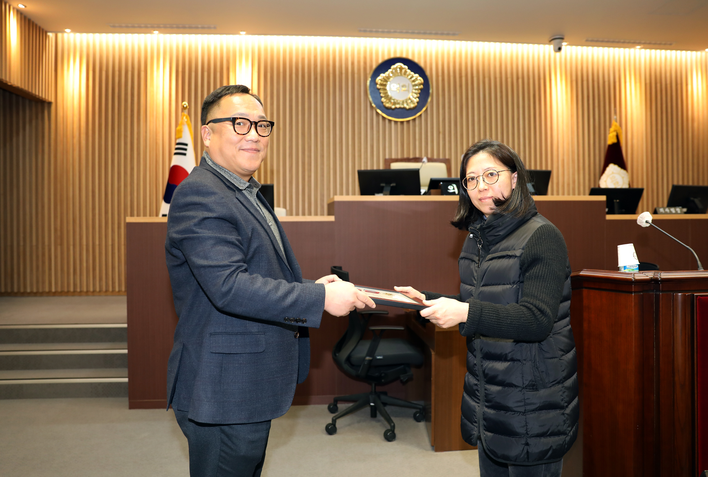 의장표창장 수여식(어린이집 선생님) 3