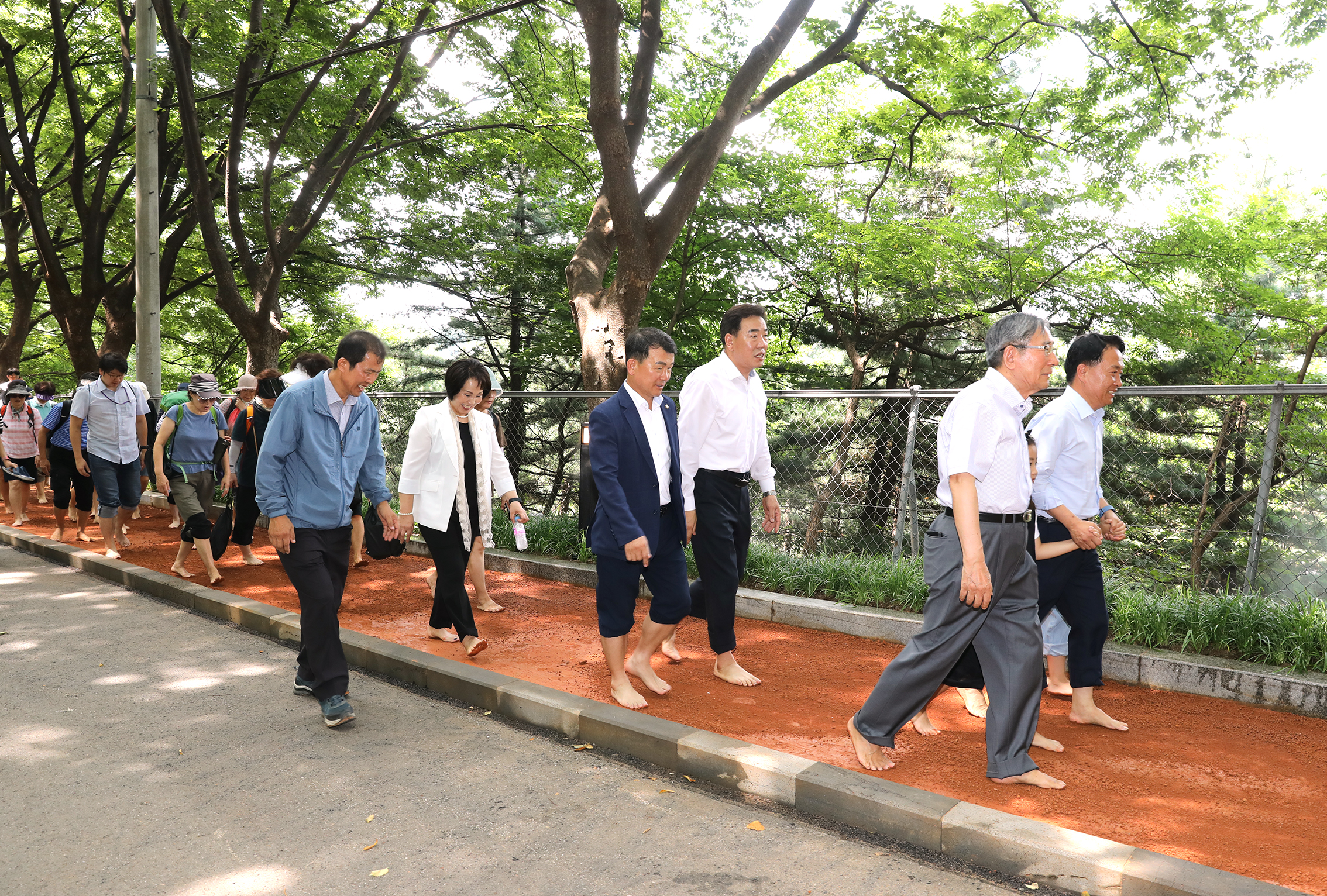 안산 황톳길 개장 13