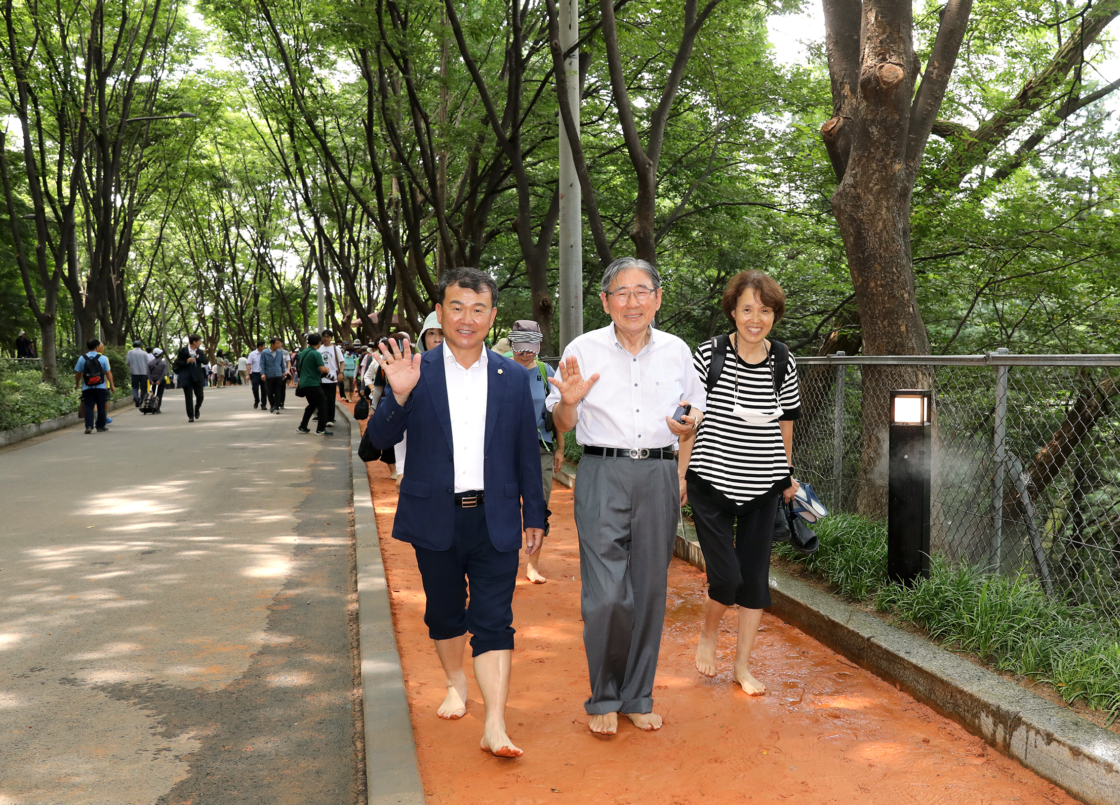 안산 황톳길 개장 15