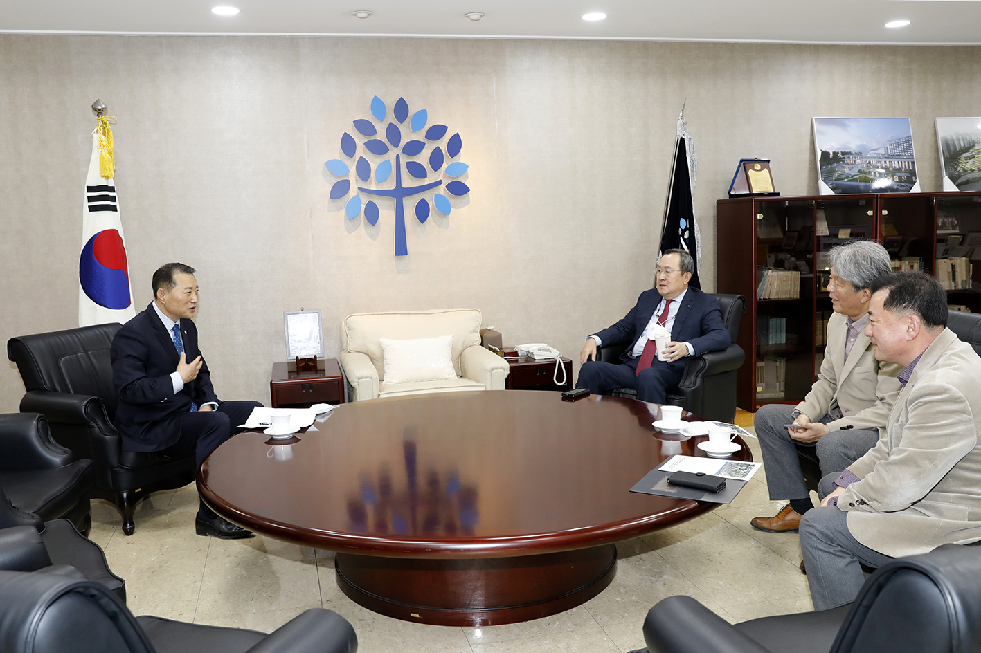 명지대학교 총장님과의 간담회 4