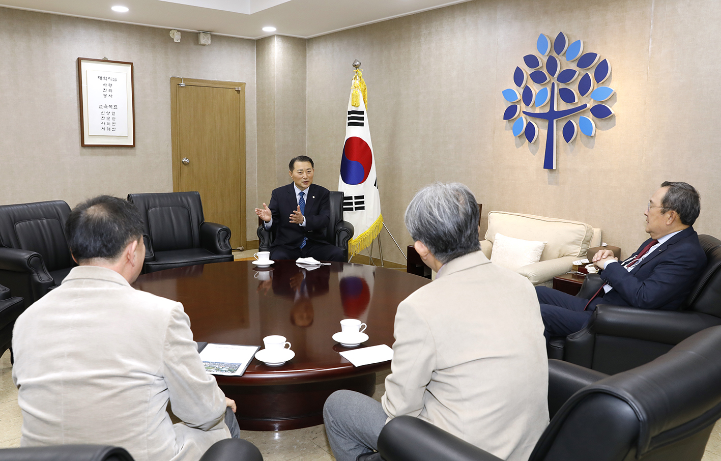 명지대학교 총장님과의 간담회 5