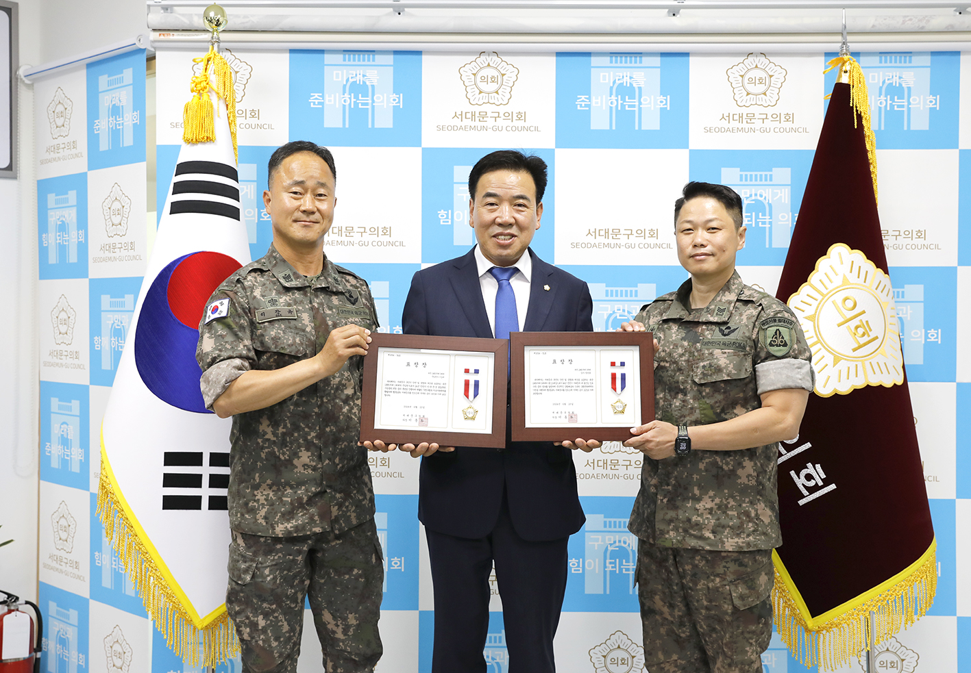 제1905부대 모범군인 표창장 수여식 2