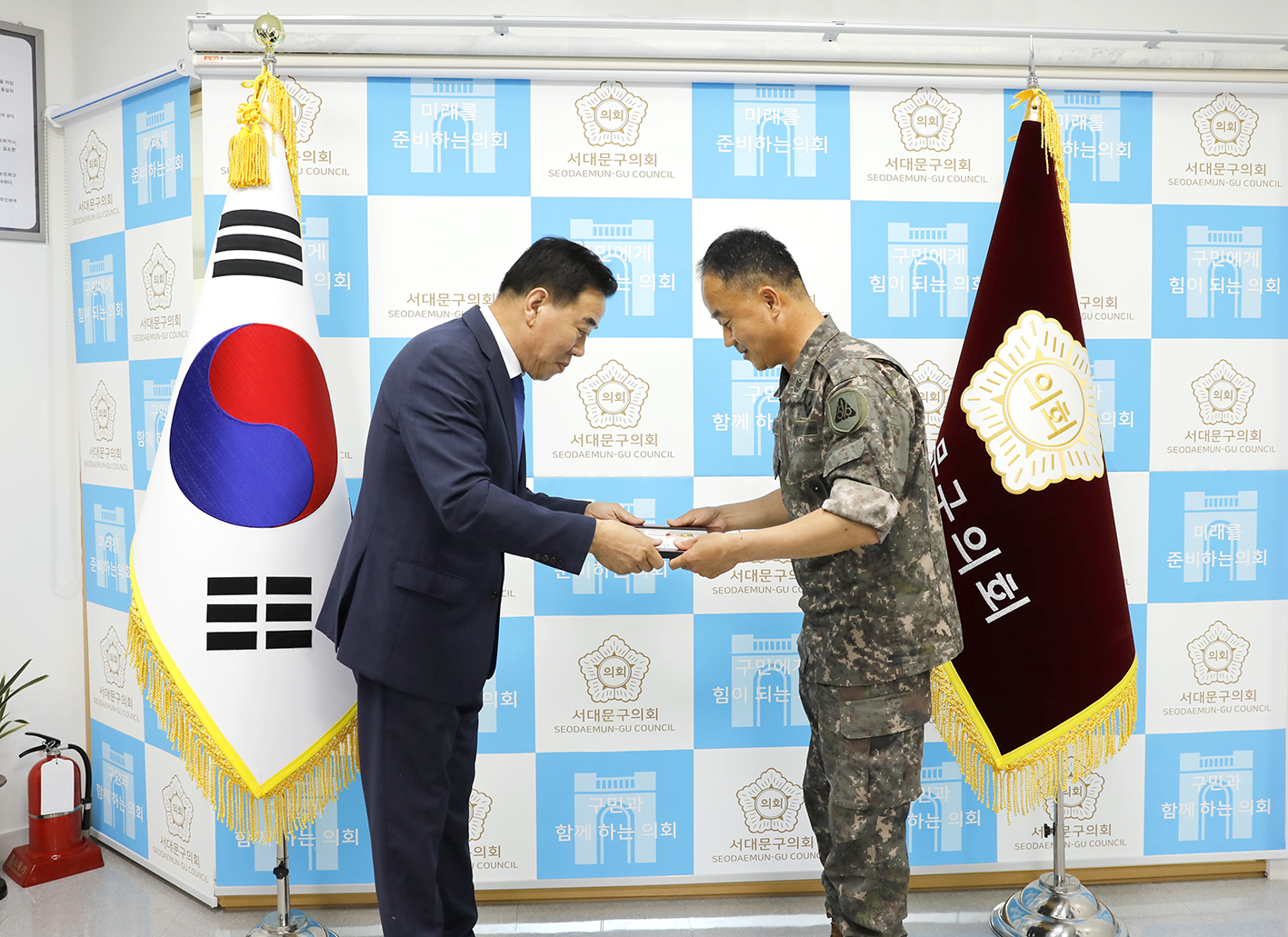 제1905부대 모범군인 표창장 수여식 3