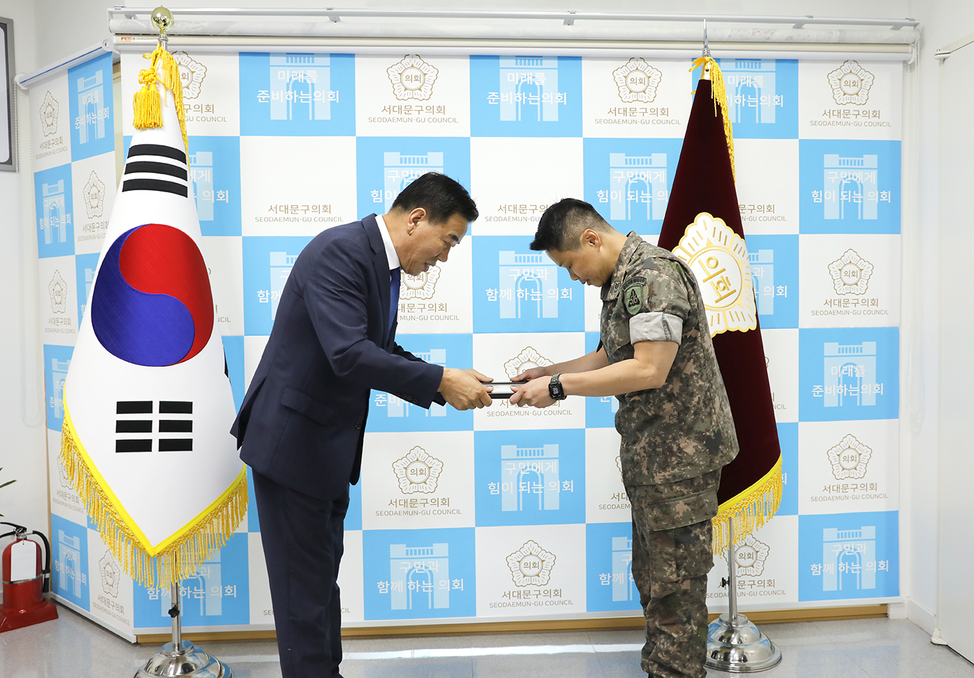 제1905부대 모범군인 표창장 수여식 5