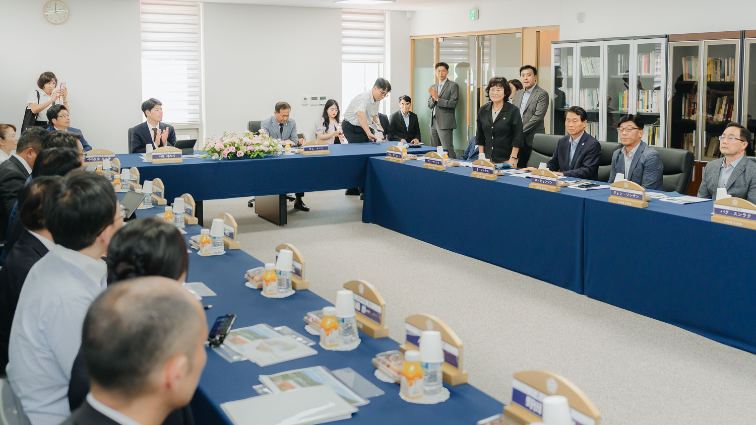 일본 도쿄도 스미다구 대표단 방문 환영식 12