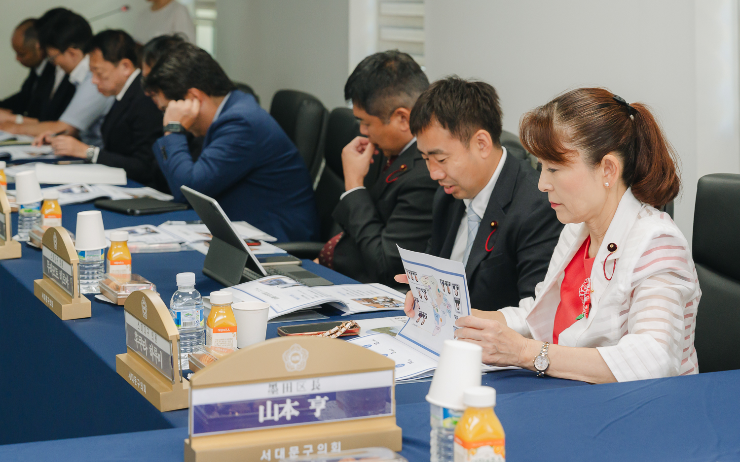 일본 도쿄도 스미다구 대표단 방문 환영식 32