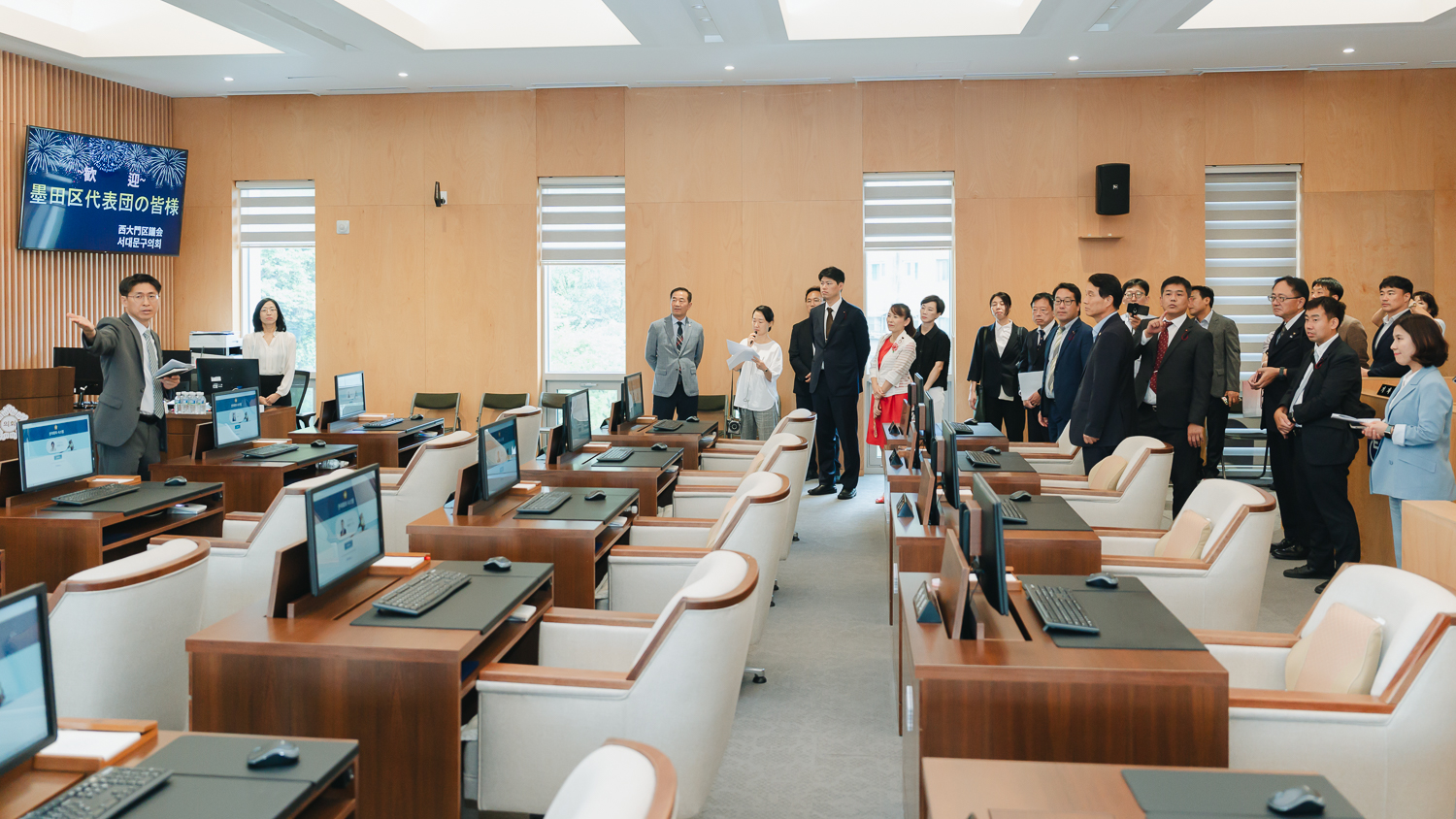 일본 도쿄도 스미다구 대표단 방문 환영식 62