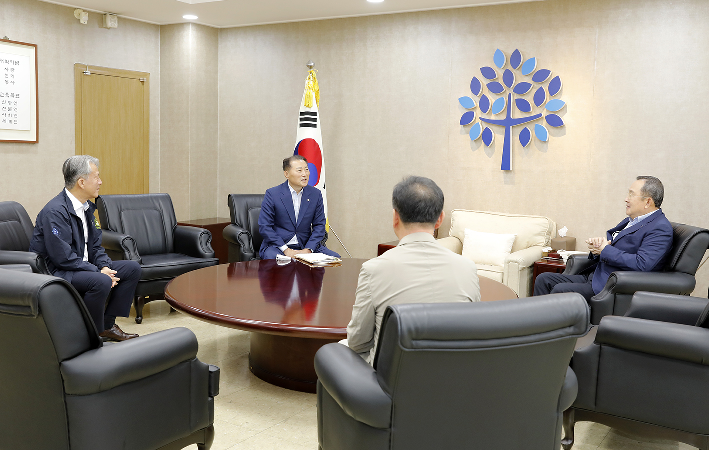 명지대 총장과의 간담회 3