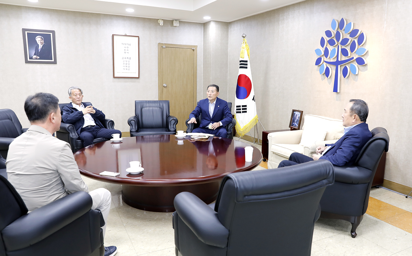 명지대 총장과의 간담회 4