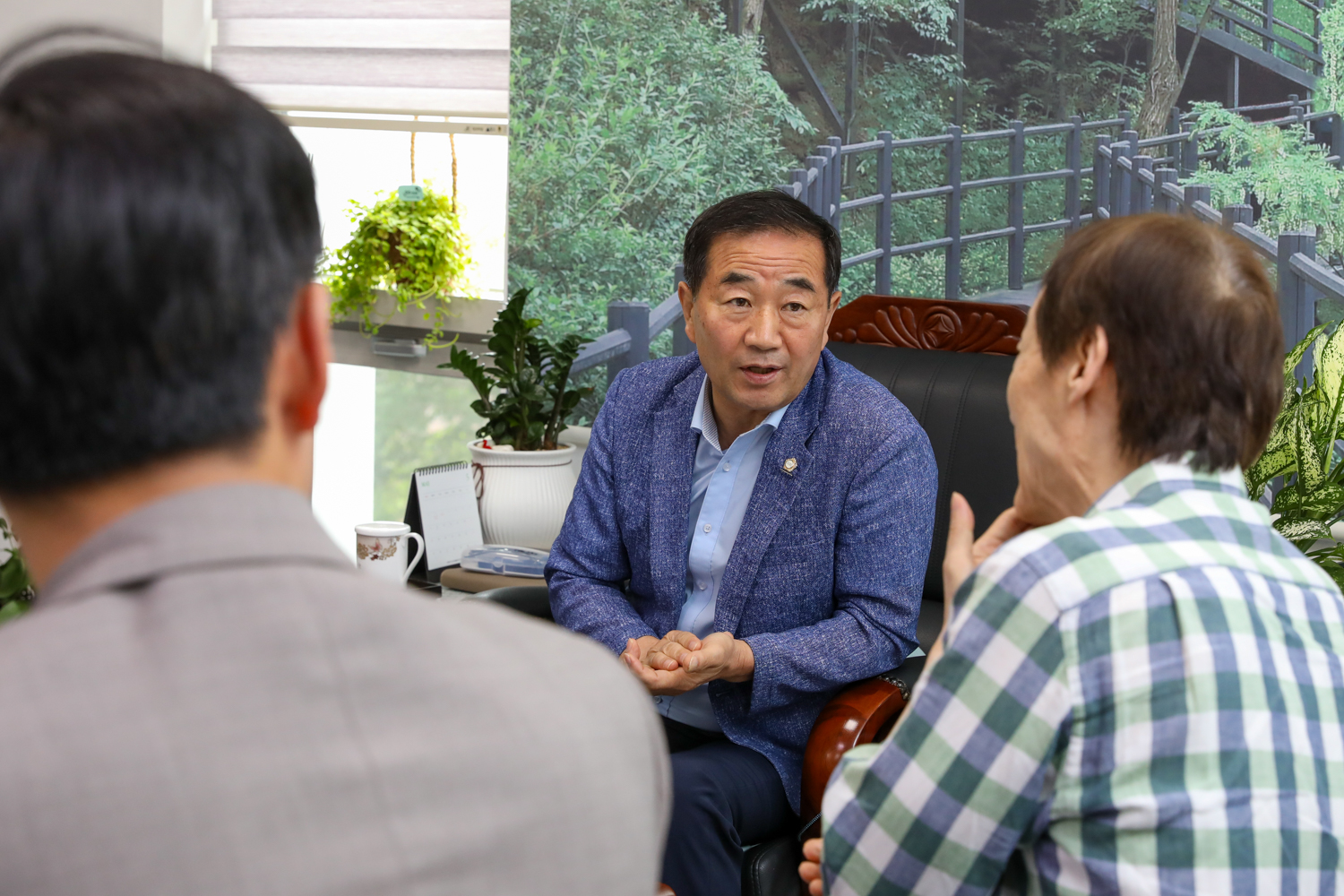 북아현 3구역 조합 의장실 방문 1