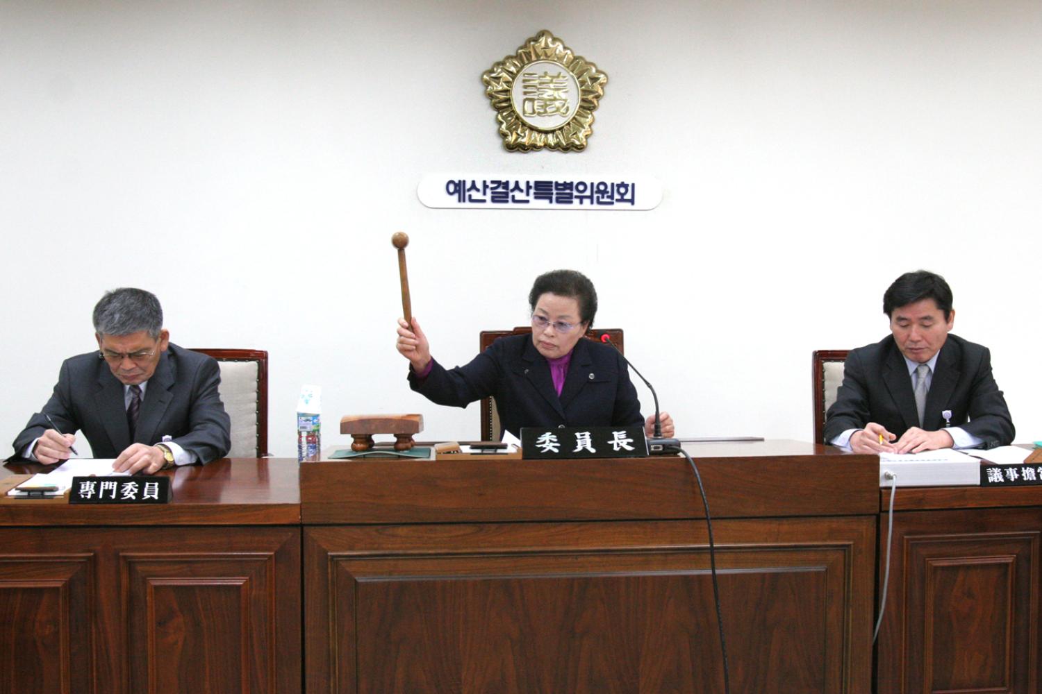 173회 예산결산특별위원회 임시위원장