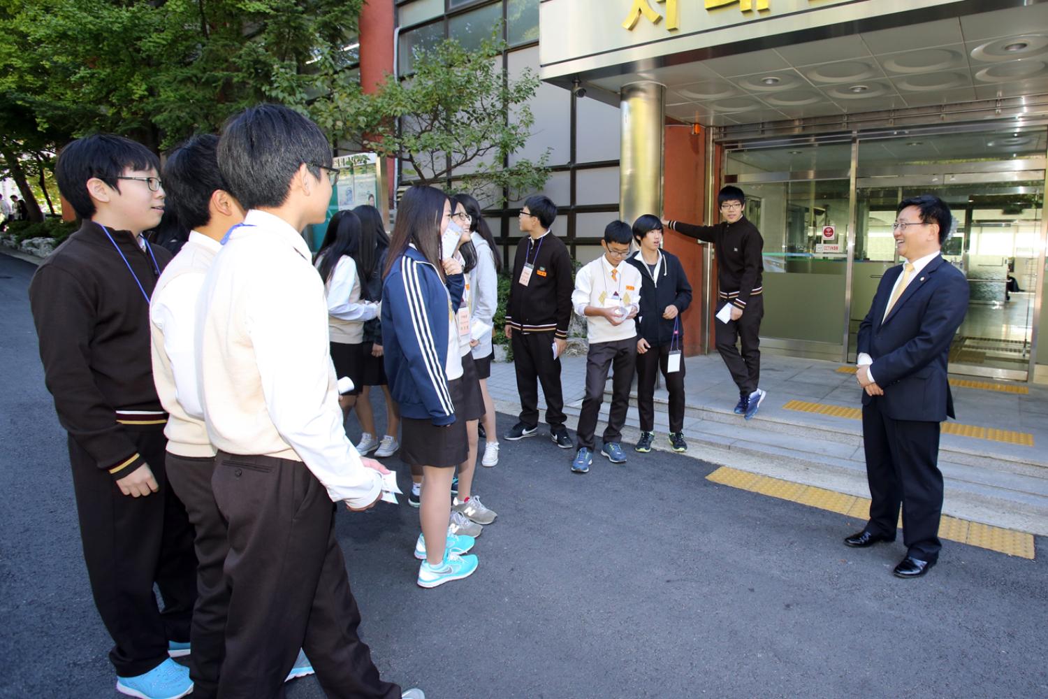 2013년 내고장탐방 의회방문 - 가재울중학교