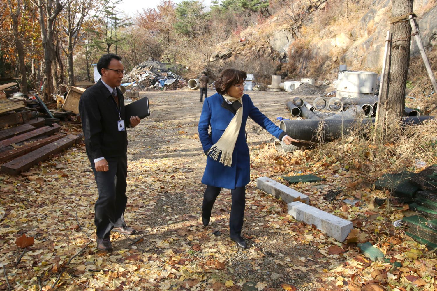 행정사무감사 송죽길 현장방문