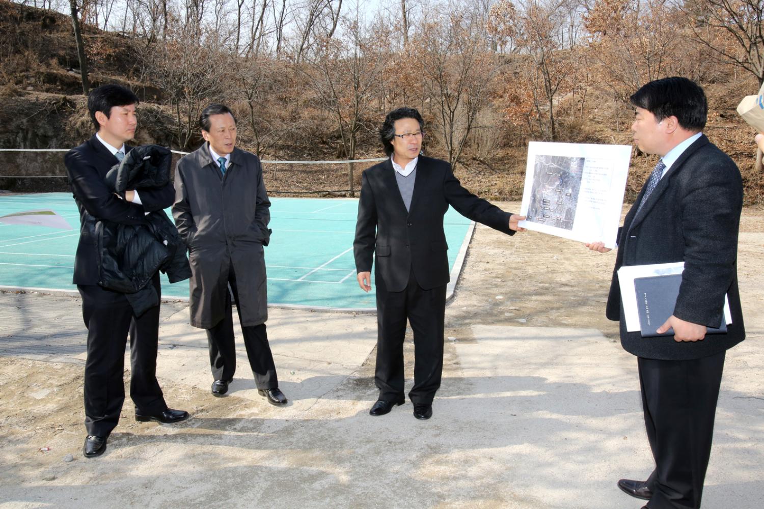 재정건설 현장방문-북한산자락길 공사현장