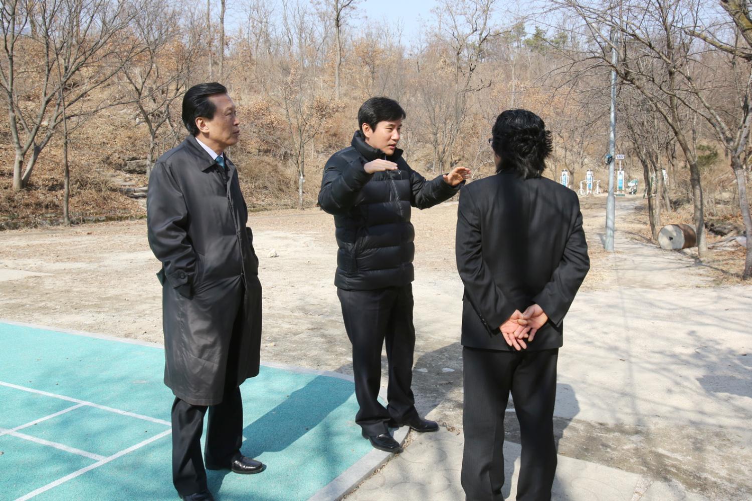 재정건설 현장방문-북한산자락길 공사현장