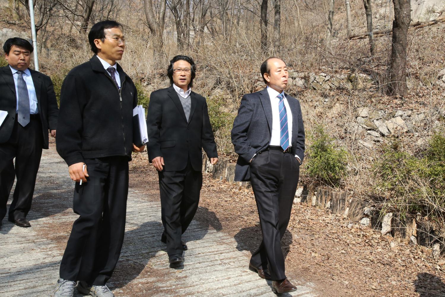 재정건설 현장방문-북한산자락길 공사현장