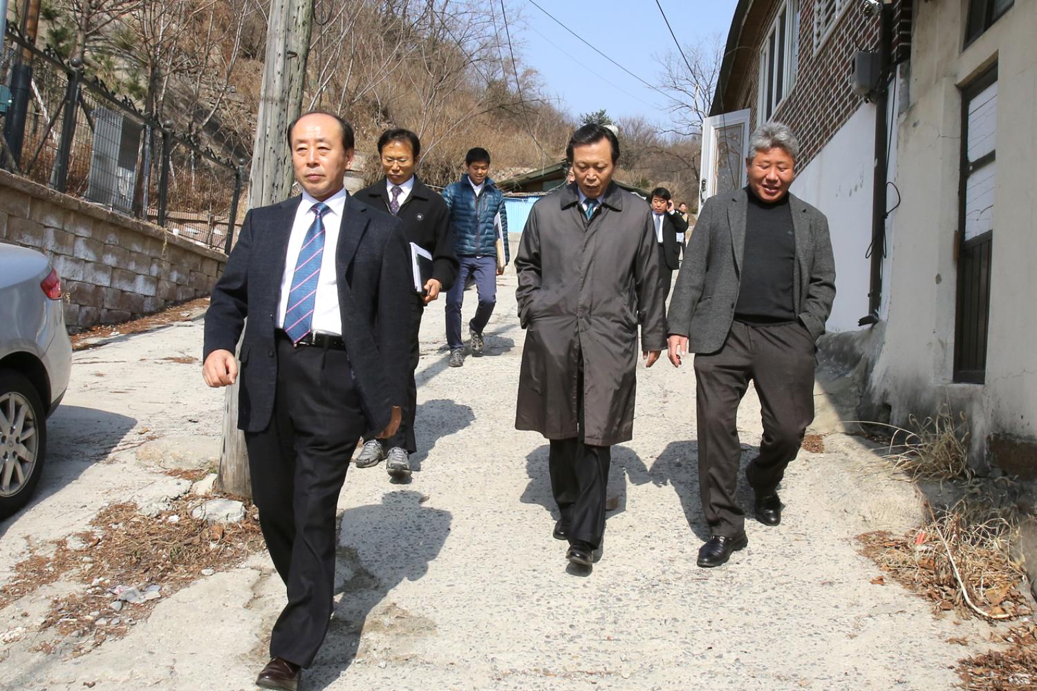 재정건설 현장방문-북한산자락길 공사현장