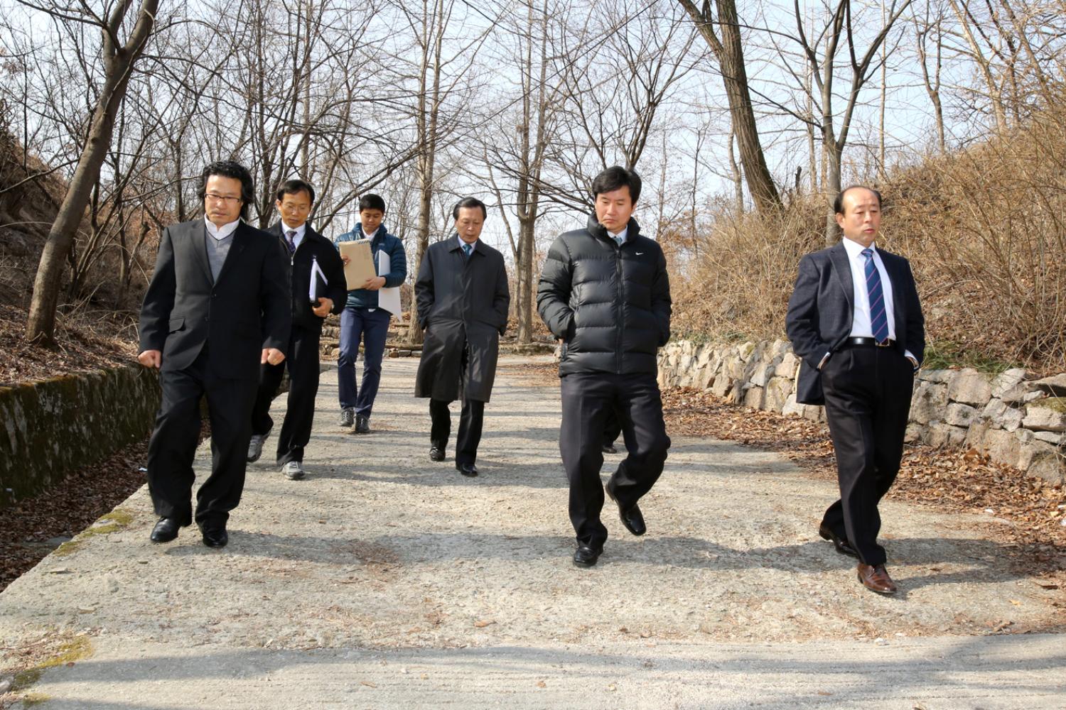 재정건설 현장방문-북한산자락길 공사현장