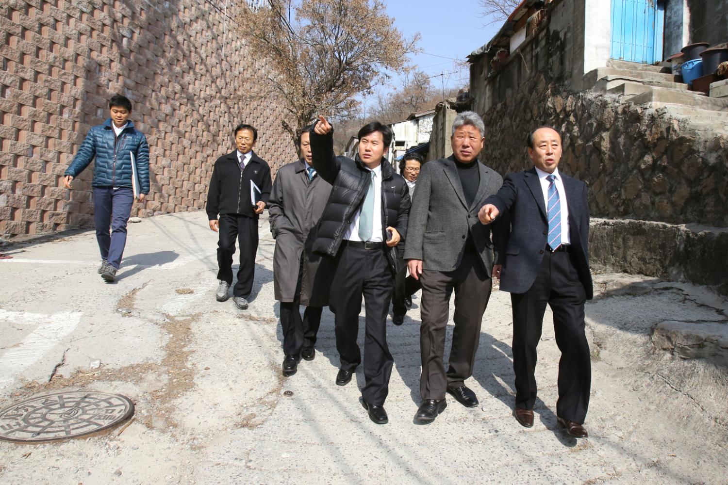재정건설 현장방문-북한산자락길 공사현장