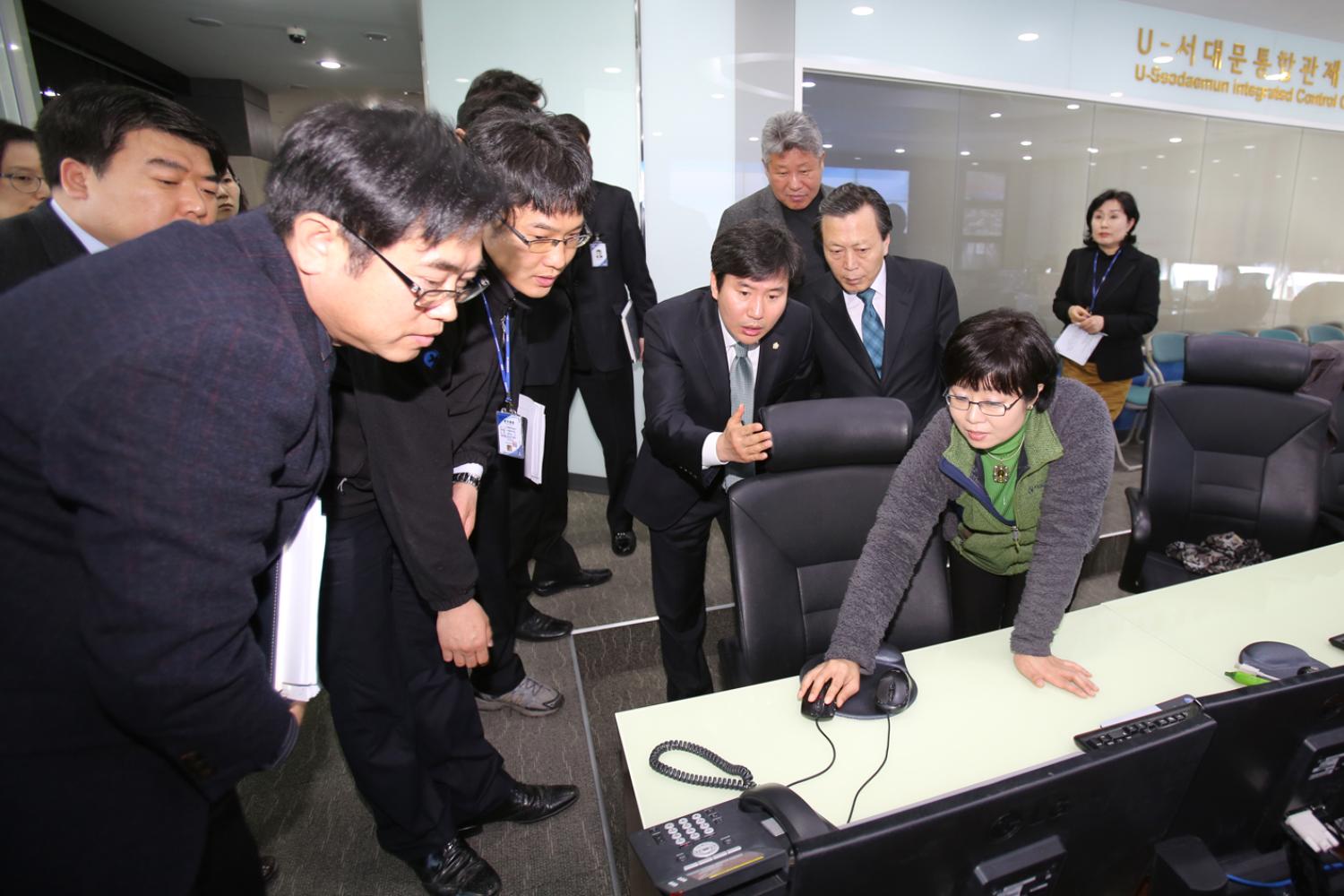 재정건설 현장방문-서대문구통합관제센터