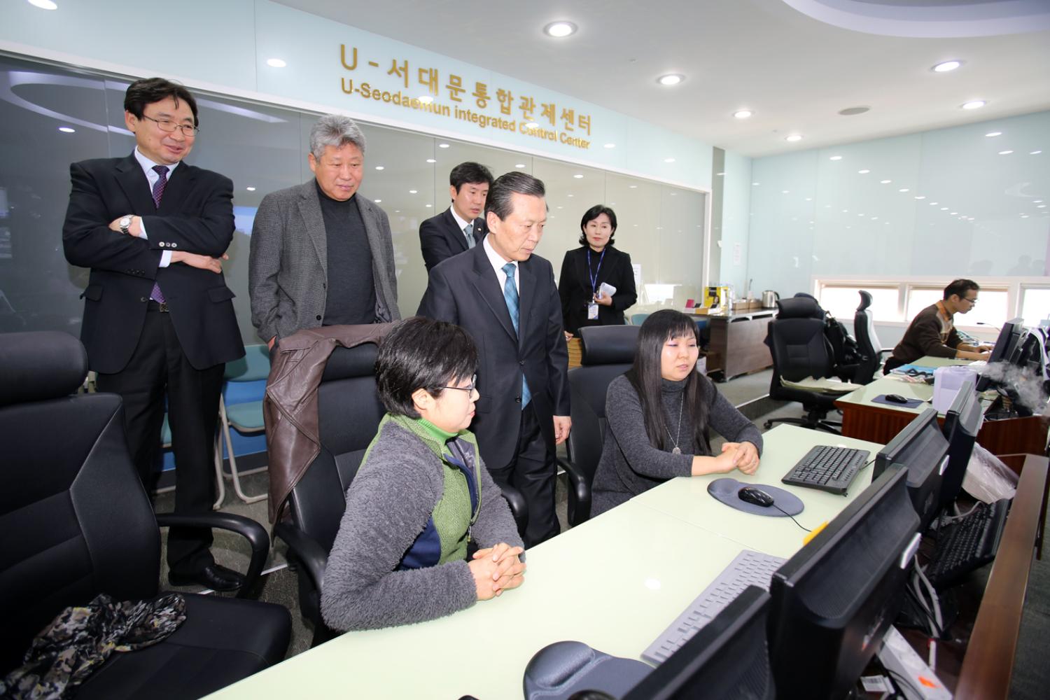 재정건설 현장방문-서대문구통합관제센터