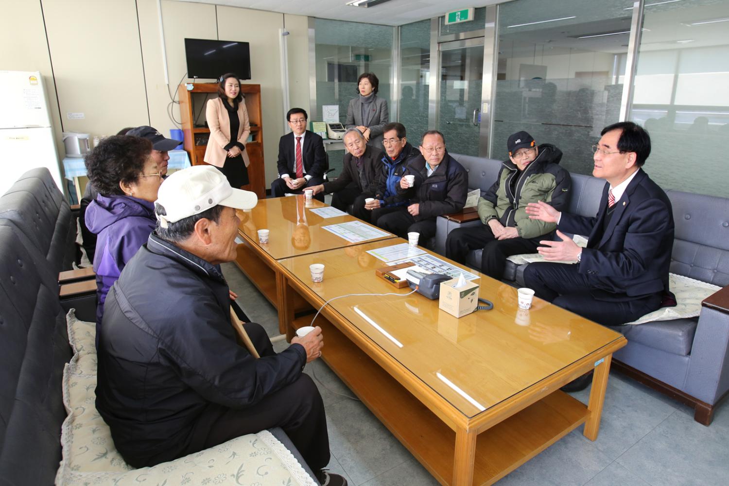 대한노인지회 회장단과의 간담회