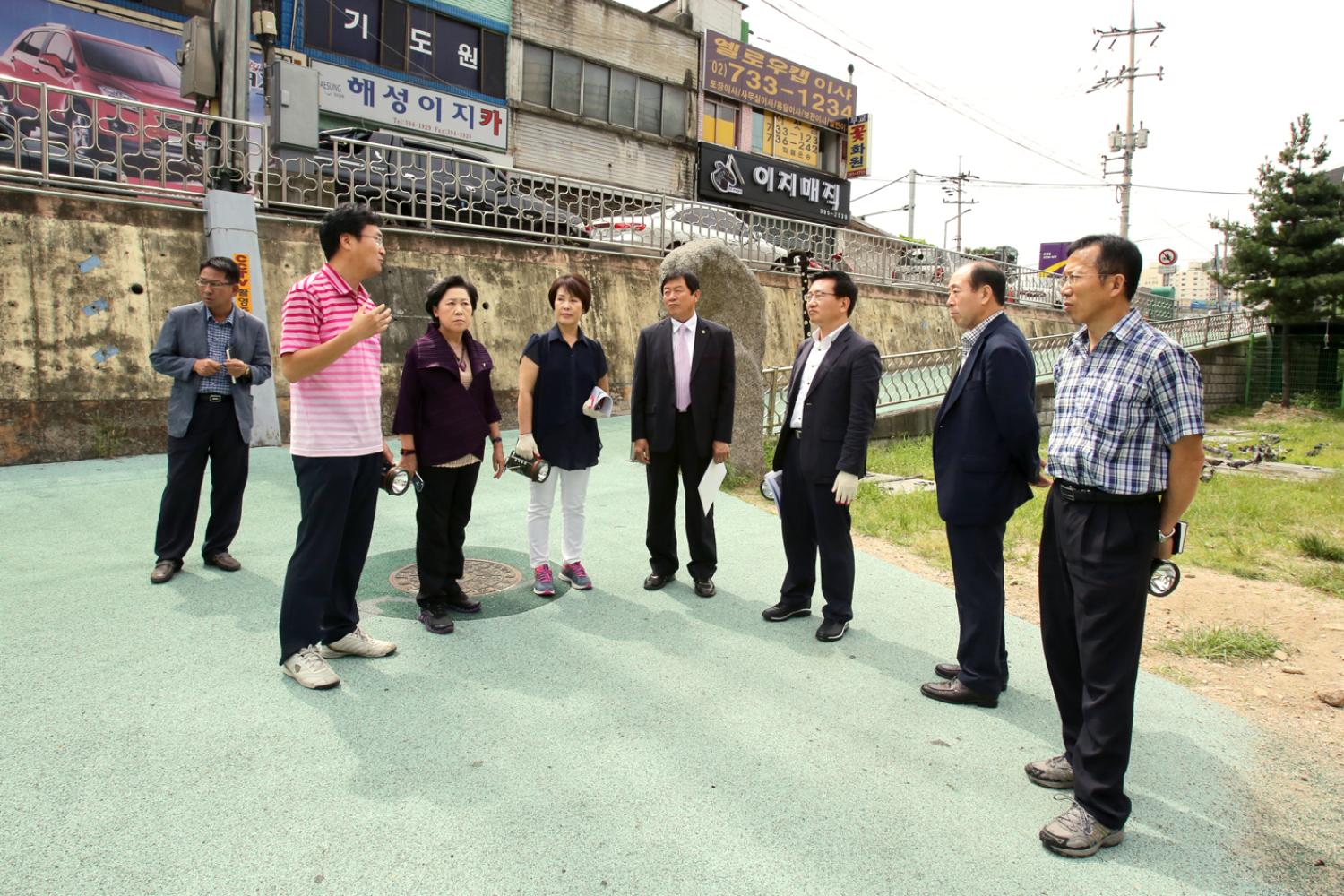 홍제천(보행로 미개설구간) 현장방문