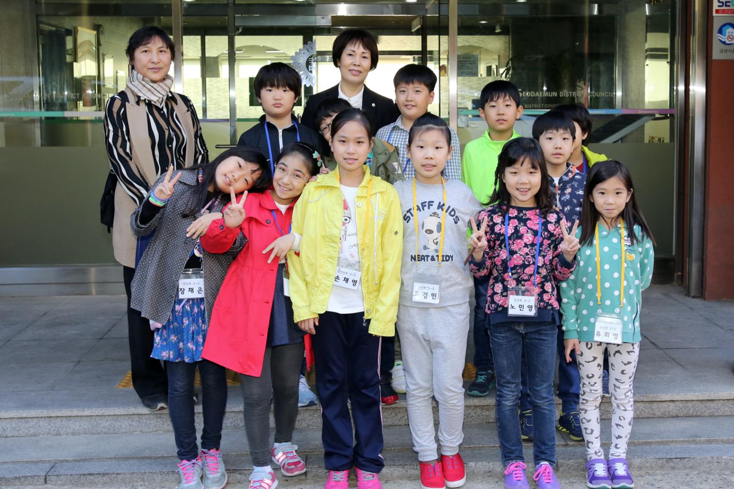 내고장탐방-안산초등학교 의회방문
