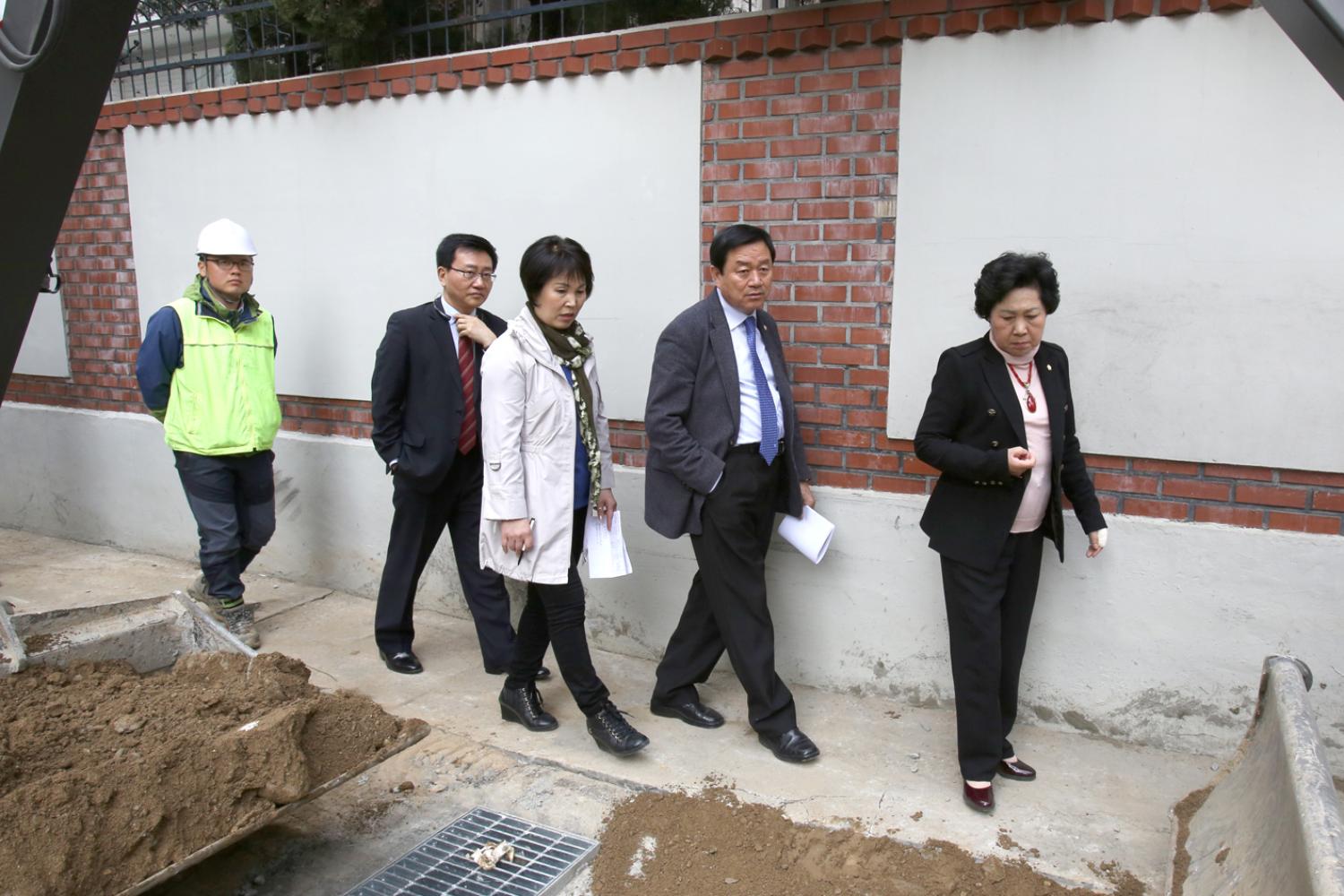 재정건설 현장방문-관내 하수 구조물 1개소