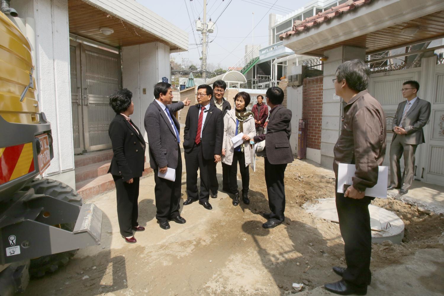 재정건설 현장방문-관내 하수 구조물 1개소