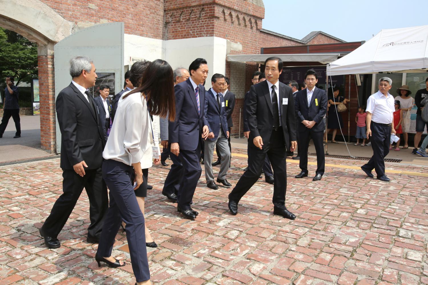 하토야마 유키오 전 일본 총리 서대문형무소 방문
